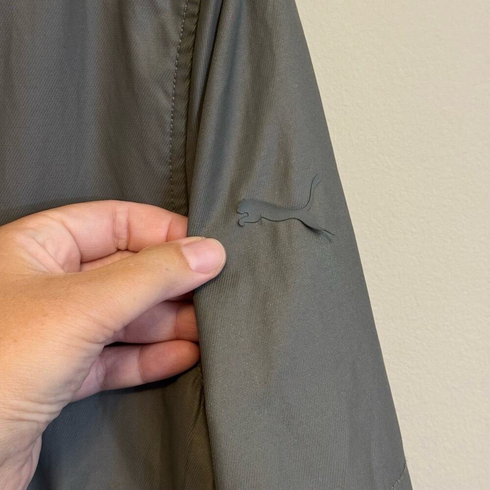 Puma Windbreaker Jacket Gray Large - image 4
